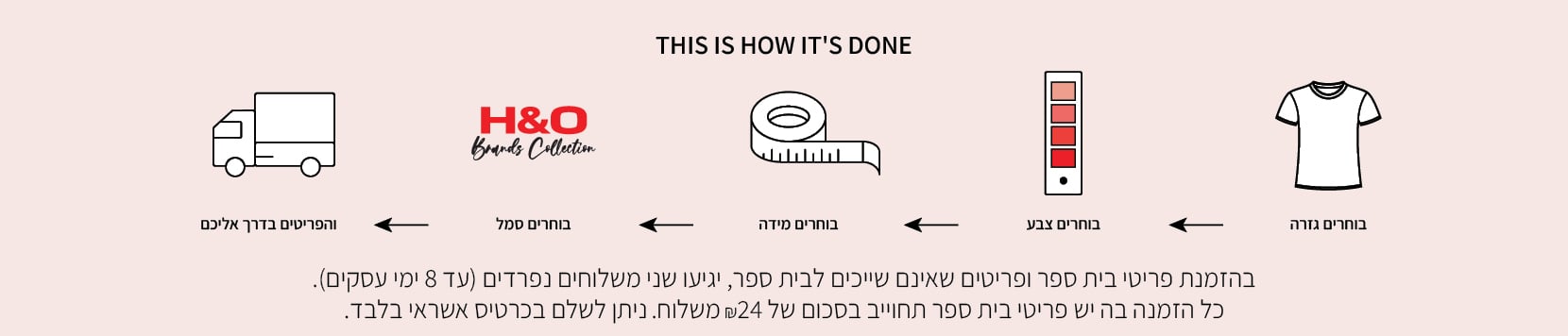 חולצות בית ספר הקולקציה הקלאסית