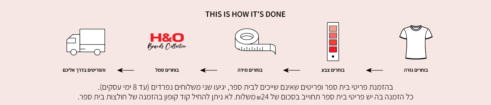 חולצות בית ספר הקולקציה הקלאסית