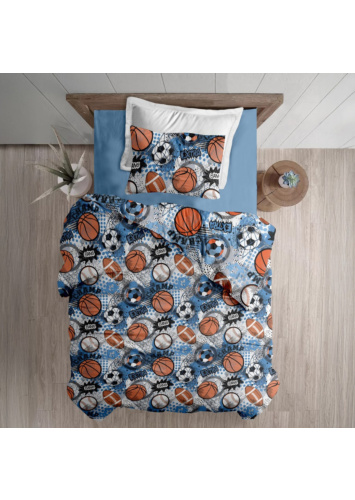 סט מיטה וחצי 200*120 מייקרופייבר ילדים צ'אמפ