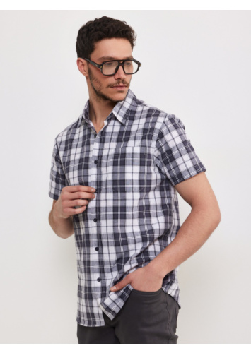 חולצת אריג משבצת