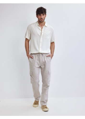 מכנס קרגו פשתן