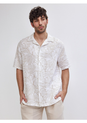 חולצת אריג טטרה מודפסת