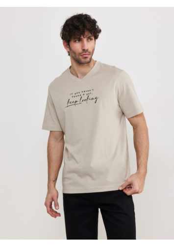 טישרט עם דפוס וי