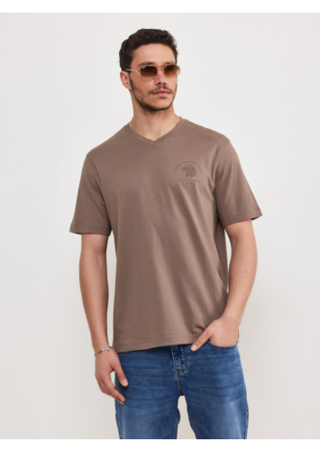 טישרט עם דפוס וי