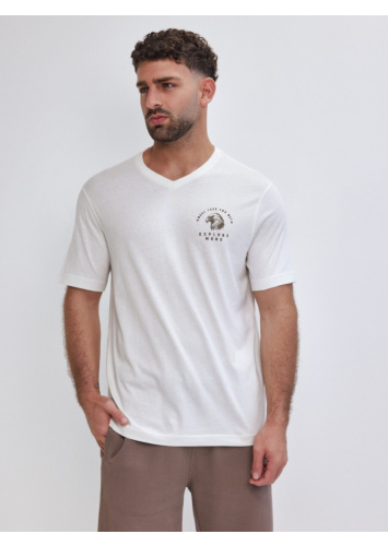 טישרט עם דפוס וי