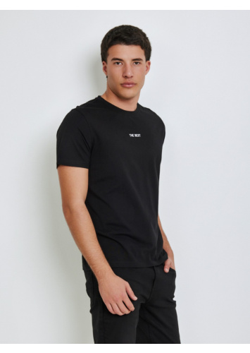 טישרט עם דפוס קדמי וגב