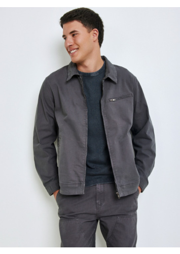 ג'קט כותנה עם רוכסן