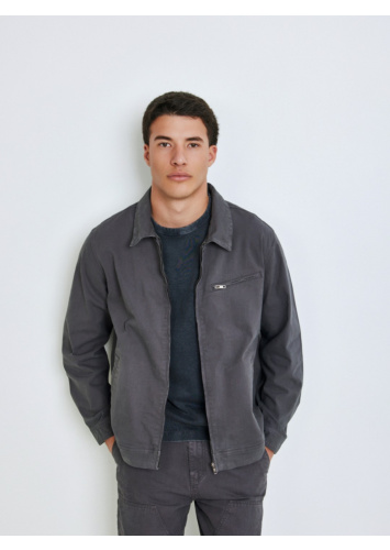 ג'קט כותנה עם רוכסן