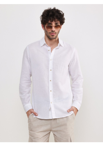 חולצת אריג פשתן כותנה