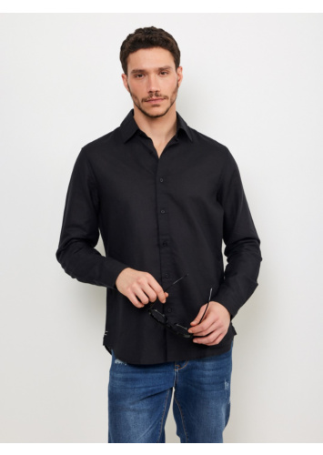 חולצת אריג פשתן כותנה