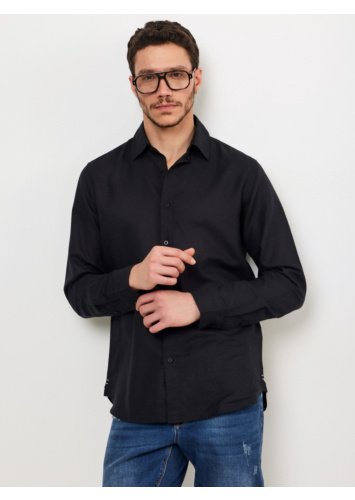 חולצת אריג פשתן כותנה