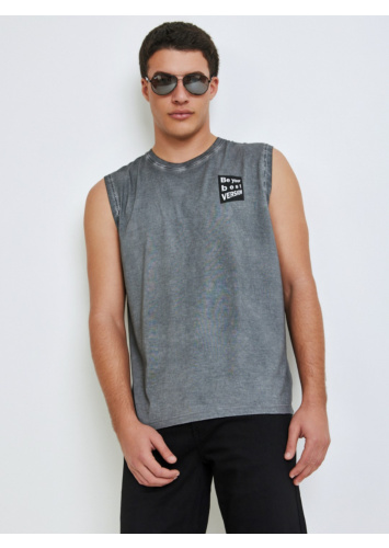 גופייה שטופה עם דפוס