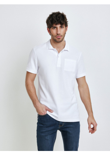 חולצת פולו פיקה עם כיס