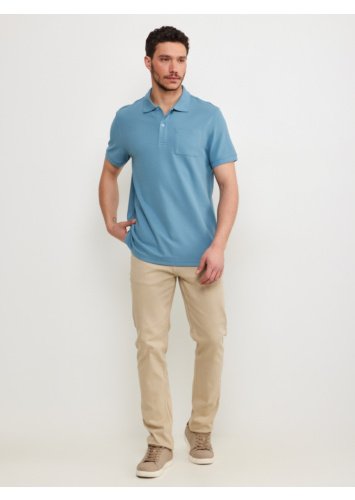 חולצת פולו פיקה עם כיס