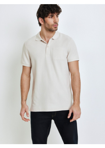 חולצת פולו פיקה עם כיס