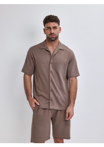 חולצת סריג מכופתרת