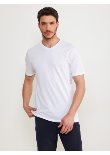 טישרט בייסיק כותנה וי