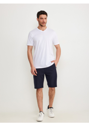 טישרט בייסיק כותנה וי