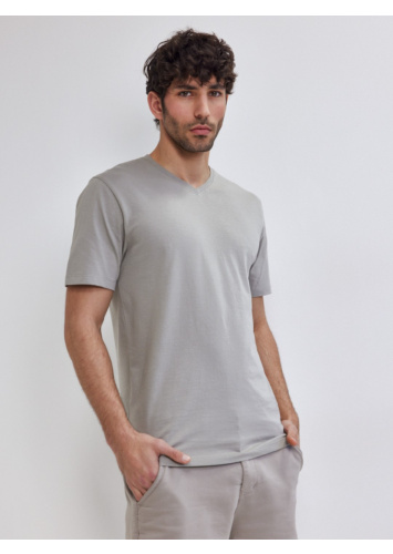 טישרט בייסיק כותנה וי