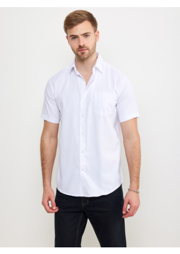 חולצת אריג קלאסית עם כיס