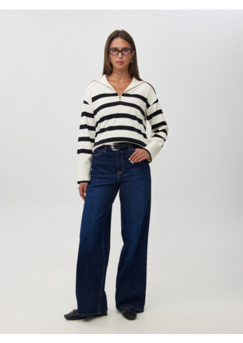 סריג פסים רוכסן