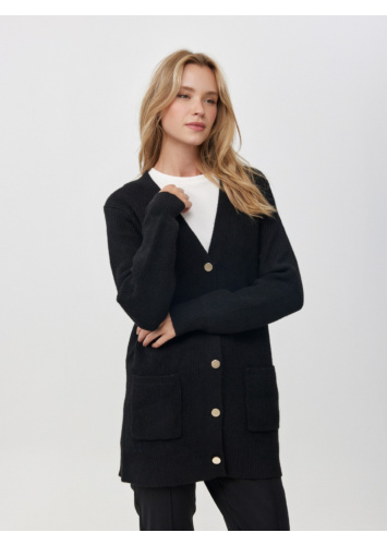 קרדיגן כיסים כפתורים