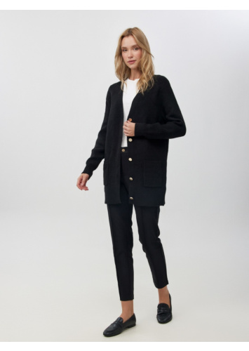 קרדיגן כיסים כפתורים