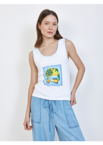 גופיה ריב מודפסת