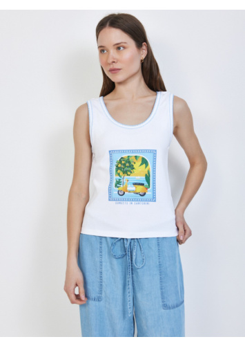 גופיה ריב מודפסת