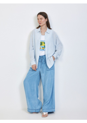 חולצה מכופתרת פסים