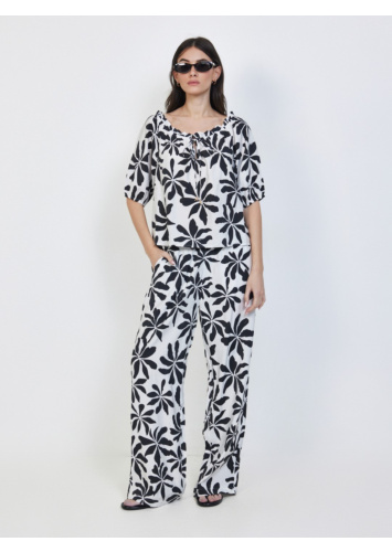 חולצה שרוול קצר מודפסת