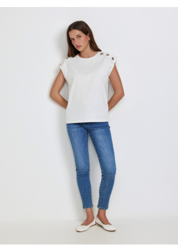 טי קימונו עיניות בכתפיים