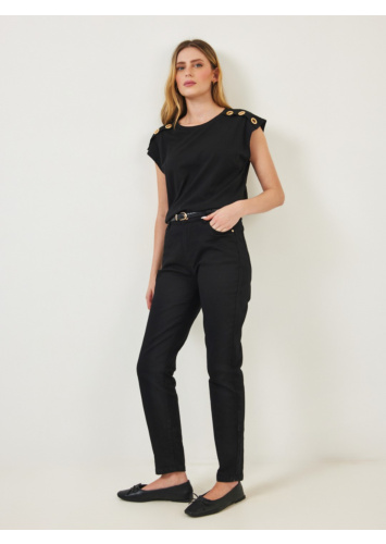 טי קימונו עיניות בכתפיים