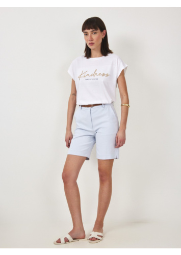 טי קימונו עם רקמה