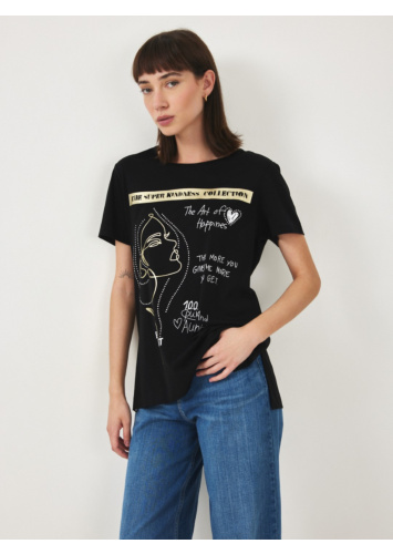 טוניקת ויסקוזה מודפסת