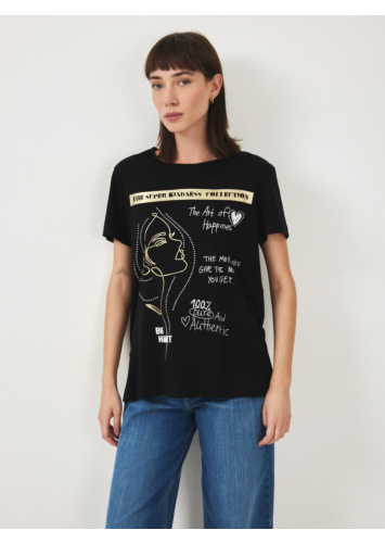 טוניקת ויסקוזה מודפסת