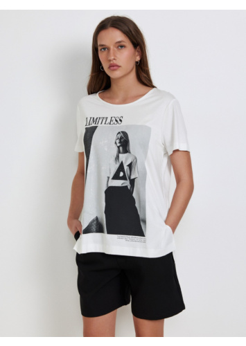 טוניקת ויסקוזה מודפסת