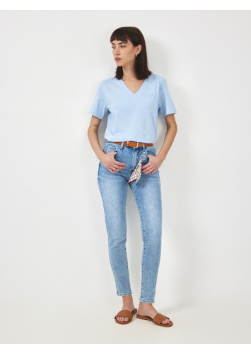 ג'ינס סקיני צעיף