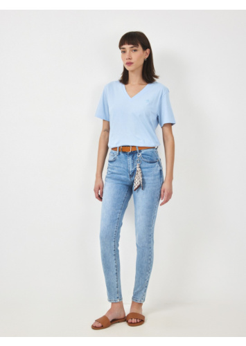 ג'ינס סקיני צעיף