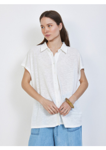 טופ מכופתרת קימונו