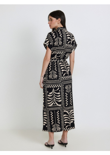 שמלת סריג מודפסת