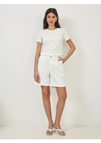 שורט קפלים אבזם