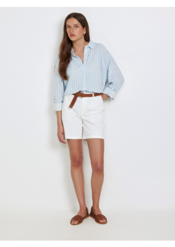 שורט דריל חגורה