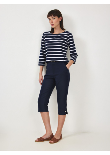 טופ פסים עפ כפתורים בכתף