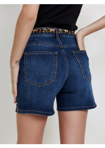 שורט דנים חגורה