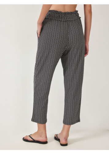 מכנסי8/7מודפסים עם חגורה