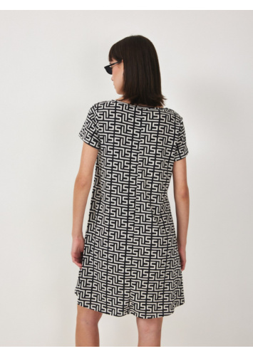 שמלת A פנאי מודפסת