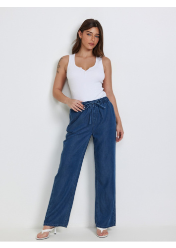 מכנס דנים גומי