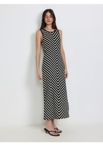 שמלת פסים סרוג