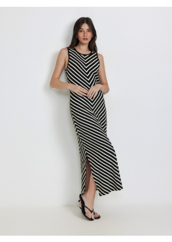 שמלת פסים סרוג